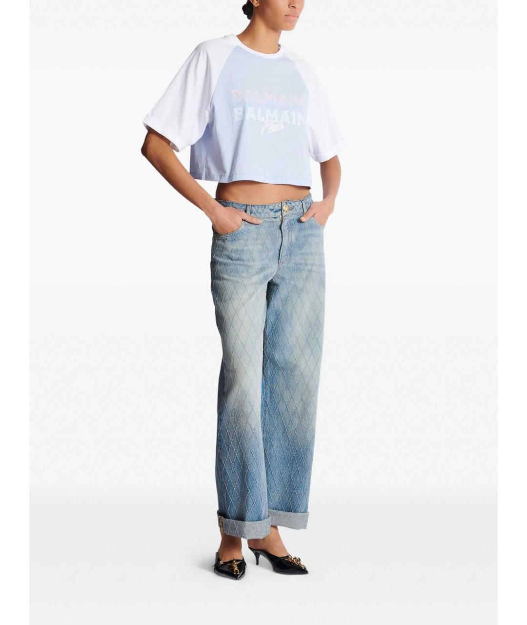 BALMAIN Мульти хлопковая футболка, фото 4