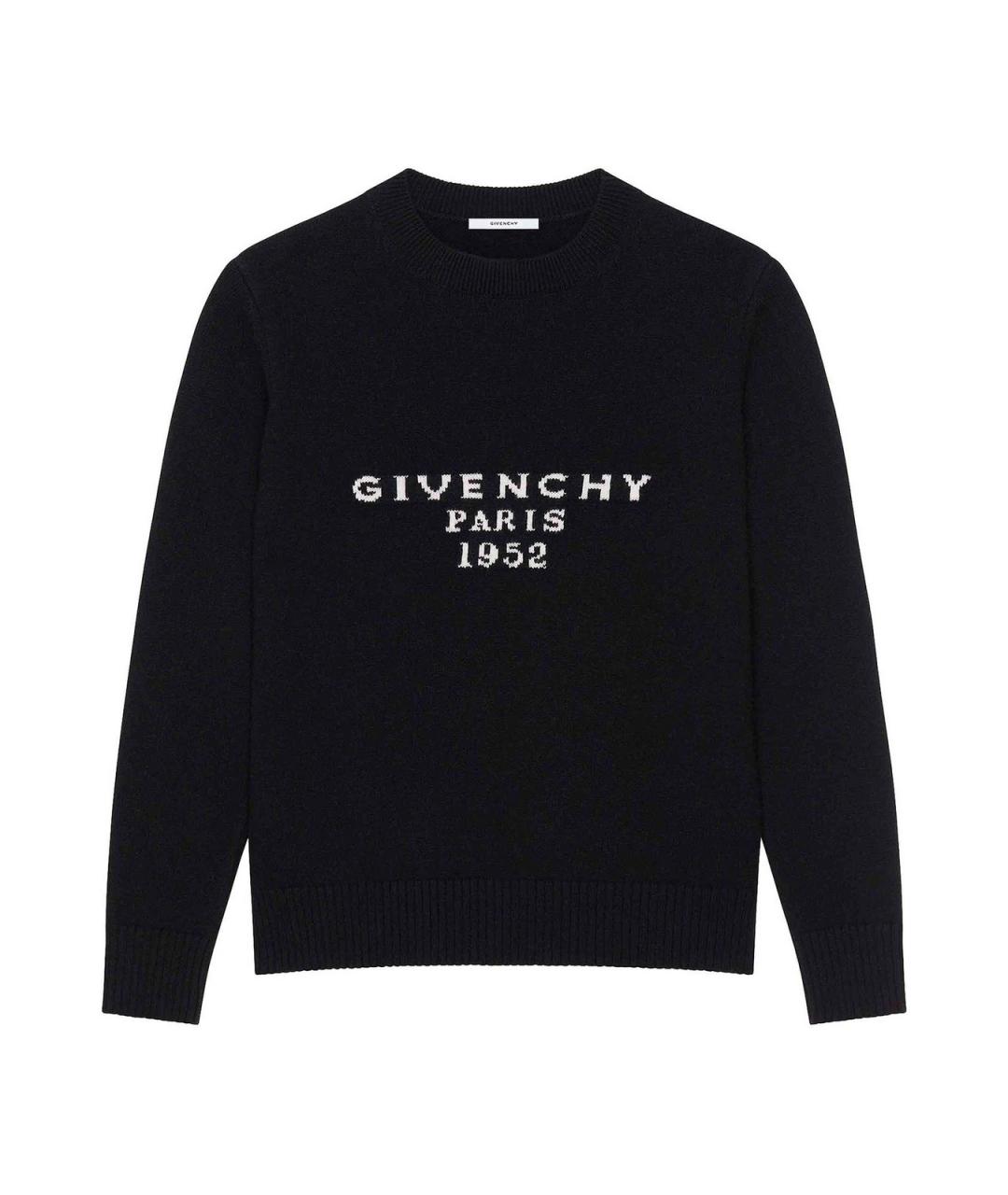 GIVENCHY Черный шерстяной джемпер / свитер, фото 1