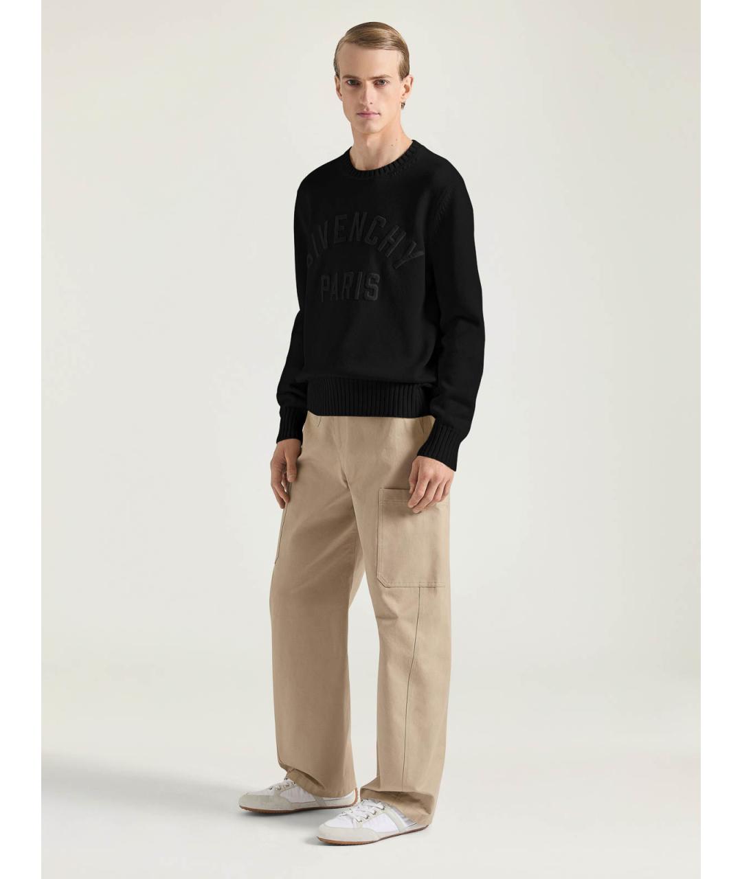 GIVENCHY Черный хлопковый джемпер / свитер, фото 2