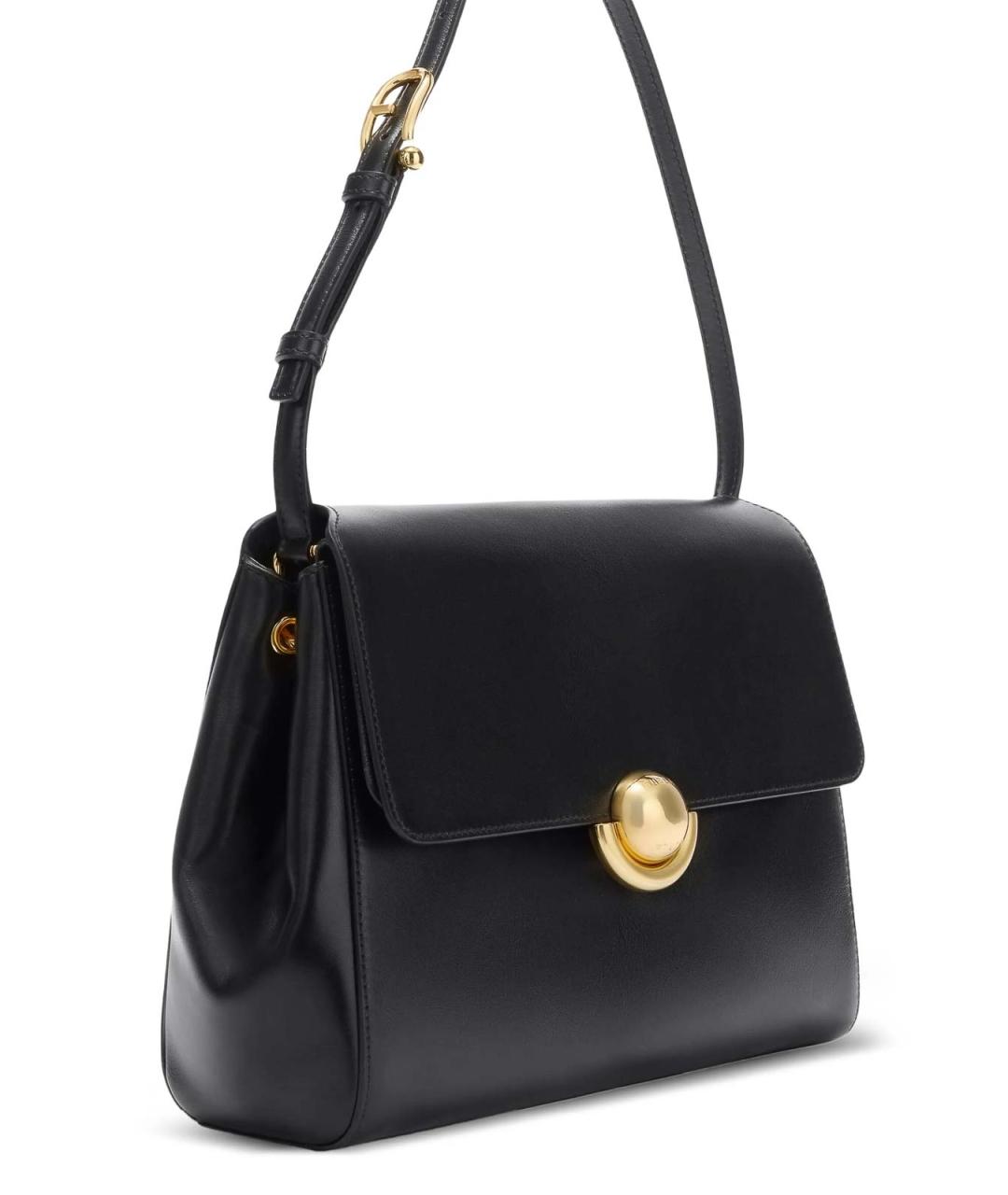 FURLA Черная кожаная сумка тоут, фото 3