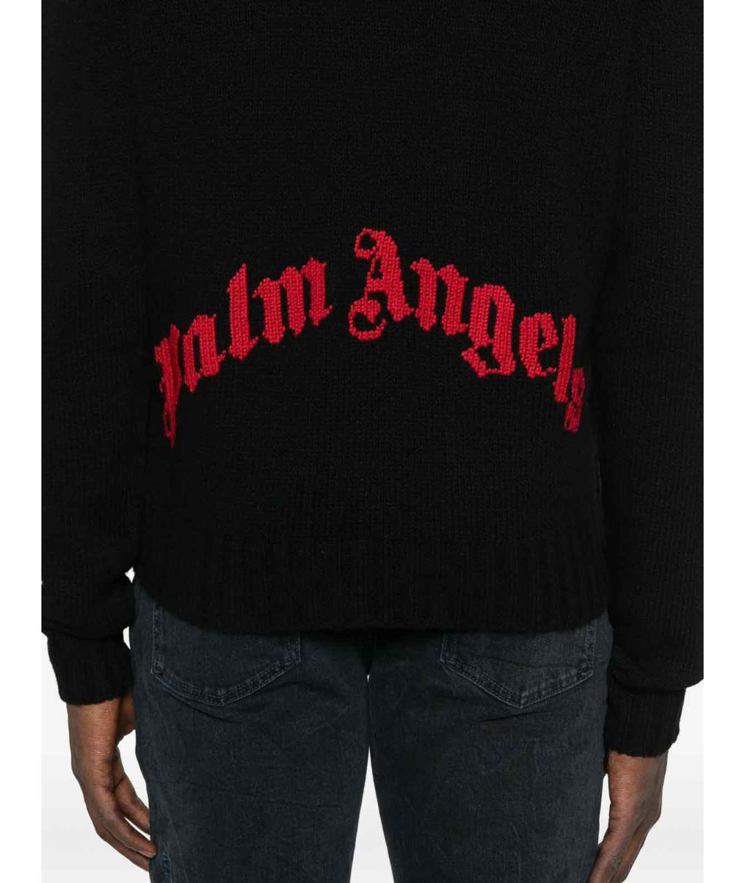 PALM ANGELS Черный кашемировый джемпер / свитер, фото 5