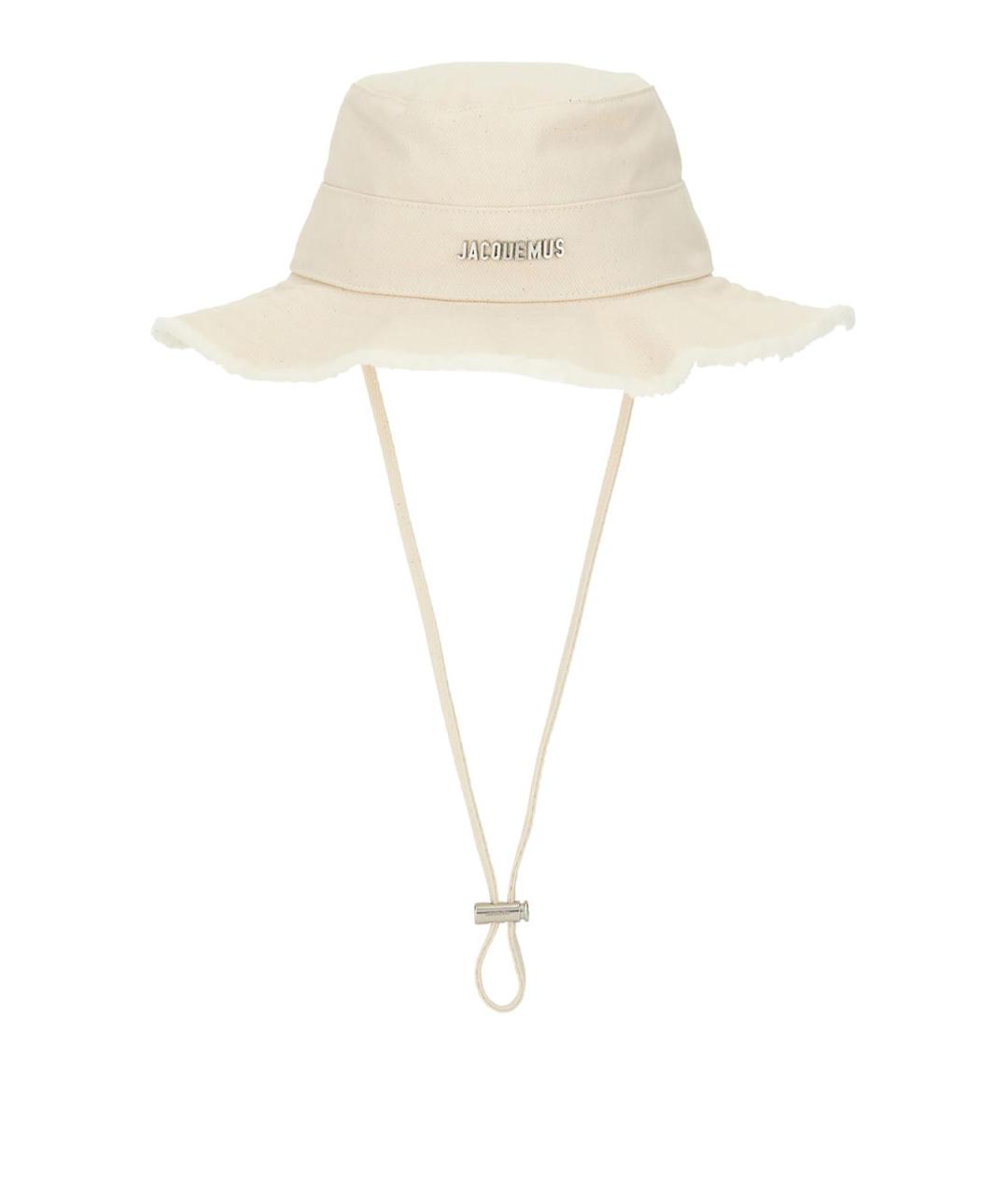 JACQUEMUS Белая хлопковая панама, фото 1