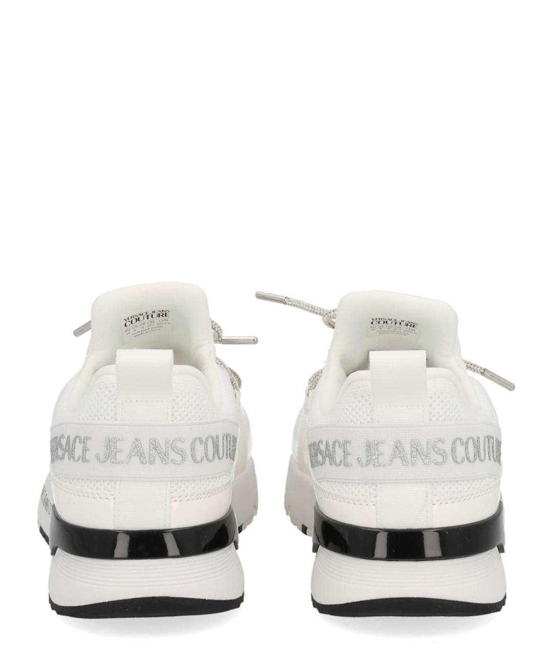 VERSACE JEANS COUTURE Белые синтетические кроссовки, фото 4
