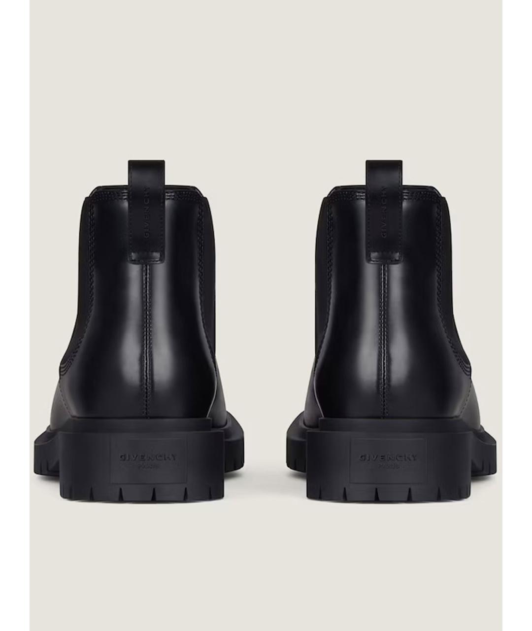 GIVENCHY Черные кожаные низкие ботинки, фото 4