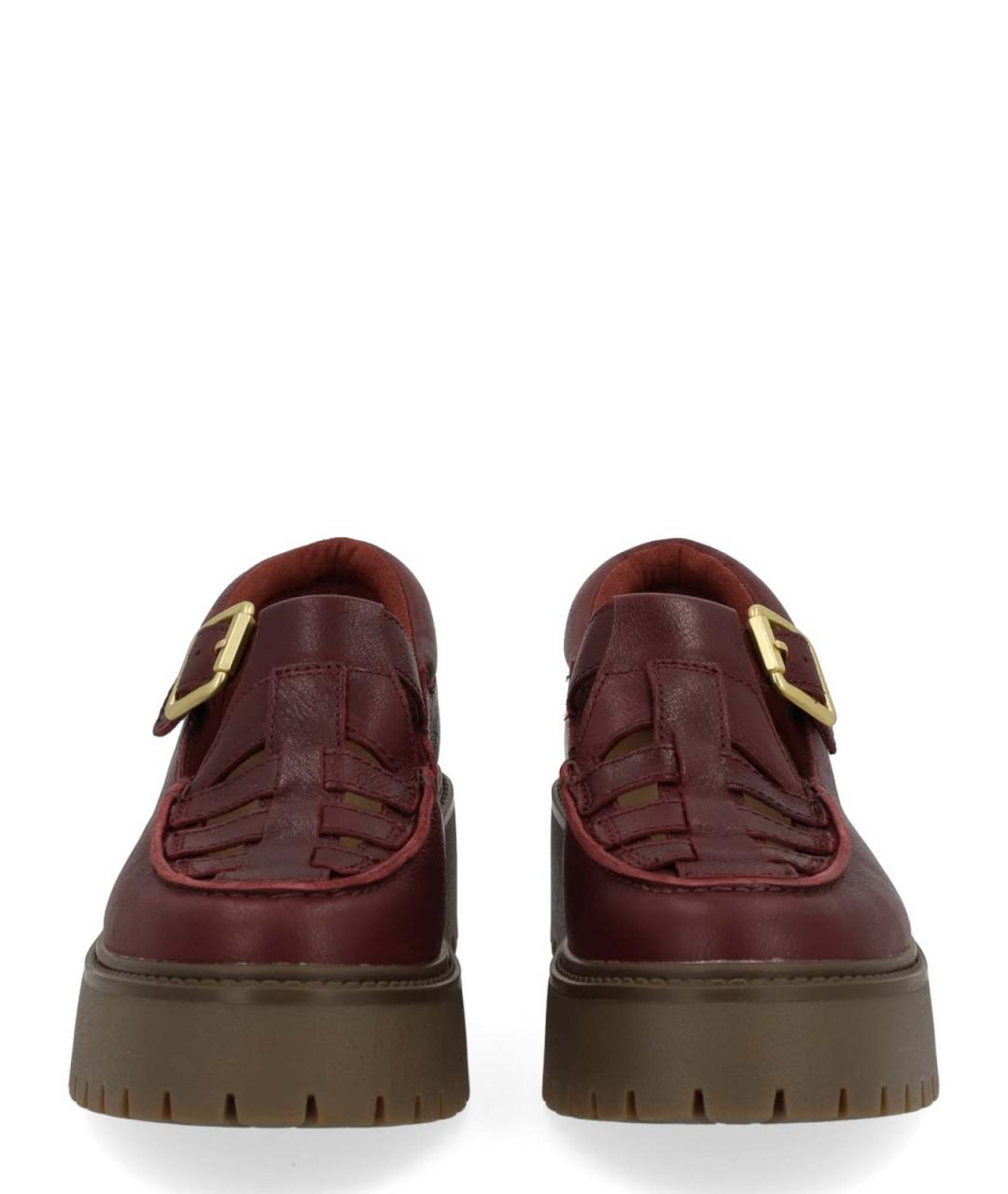 TIMBERLAND Бордовые кожаные лоферы, фото 3