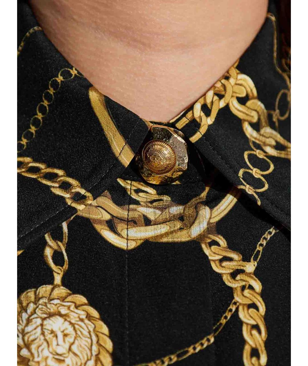 BALMAIN Черная шелковая рубашка, фото 5