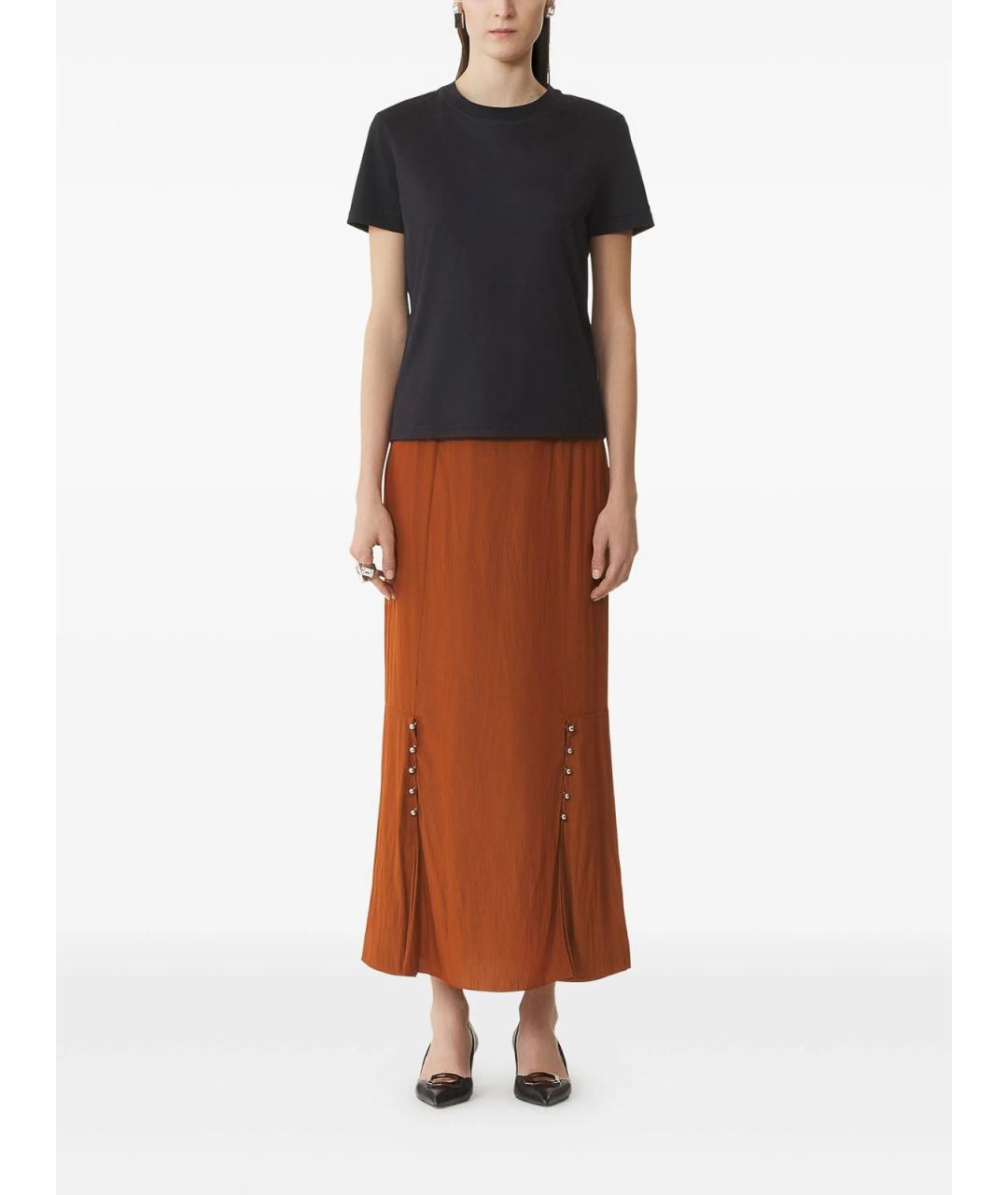 LANVIN Черная хлопковая футболка, фото 2