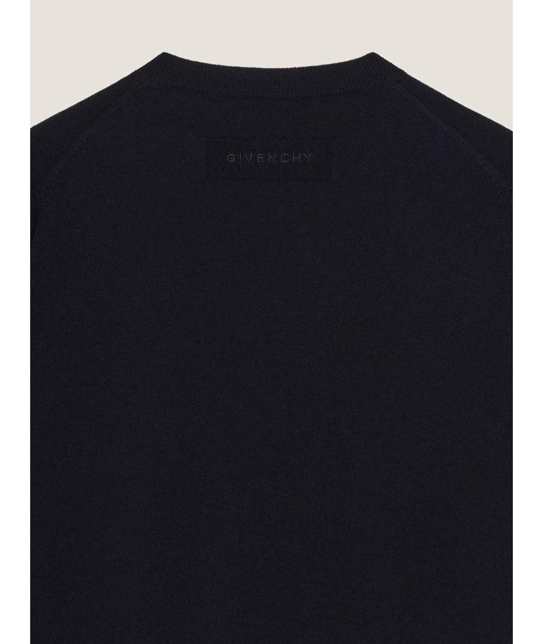 GIVENCHY Черный кашемировый джемпер / свитер, фото 2