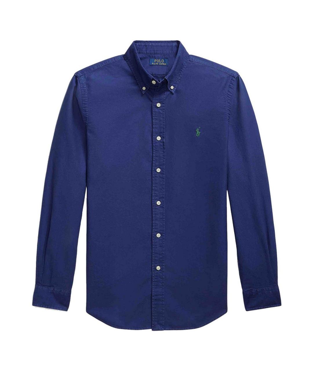 POLO RALPH LAUREN Синяя хлопковая кэжуал рубашка, фото 1