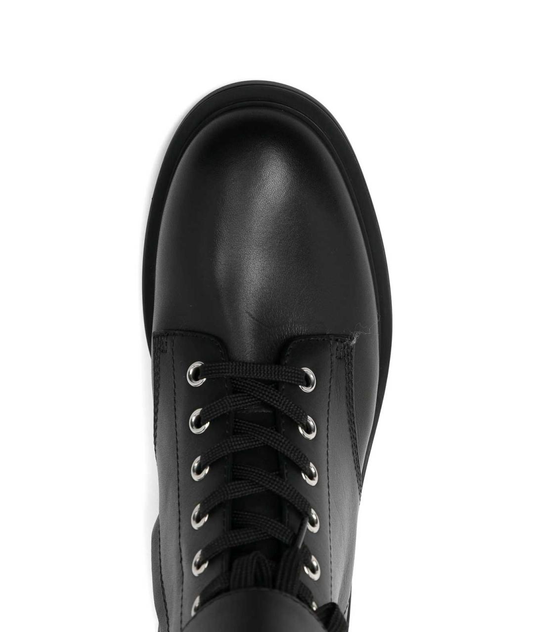 GIANVITO ROSSI Черные кожаные ботинки, фото 4