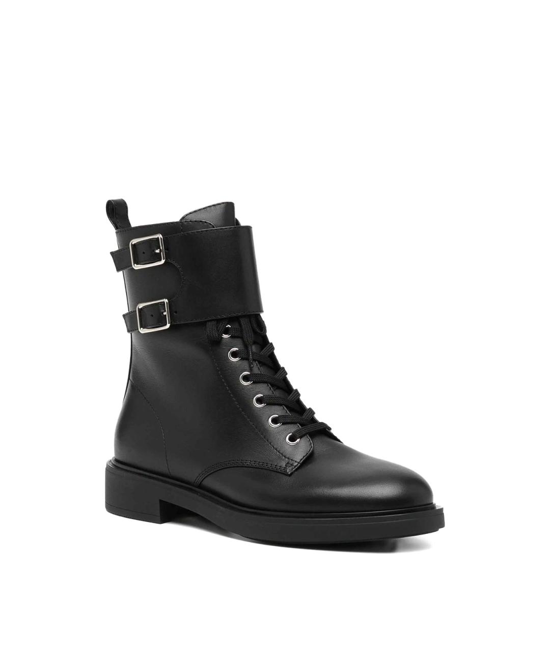 GIANVITO ROSSI Черные кожаные ботинки, фото 2