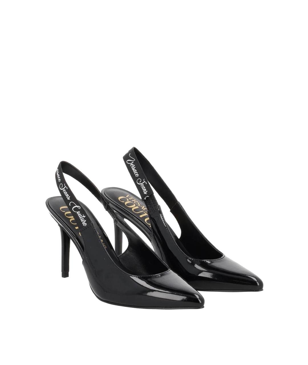 VERSACE JEANS COUTURE Черные сандалии, фото 2