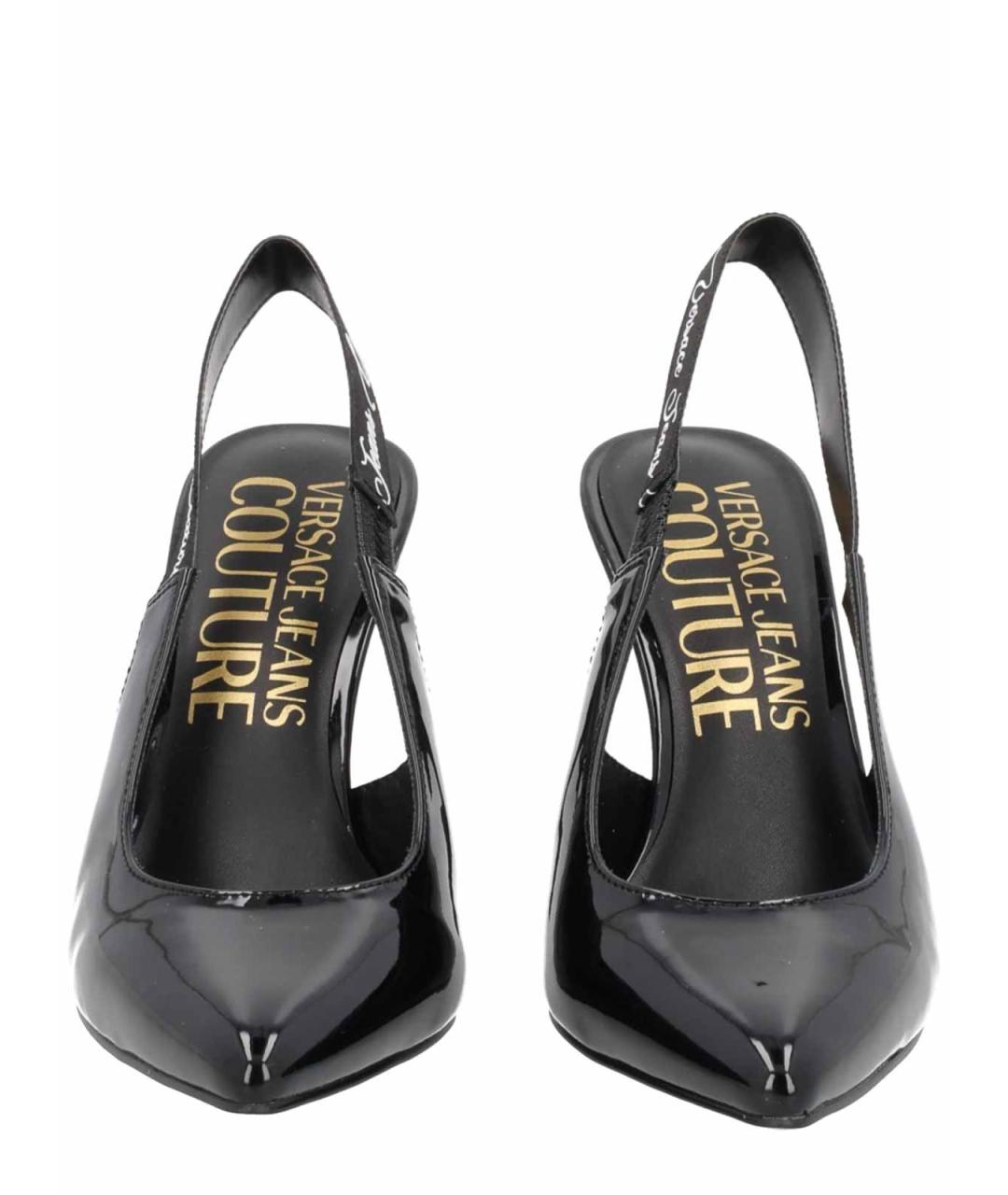 VERSACE JEANS COUTURE Черные сандалии, фото 3