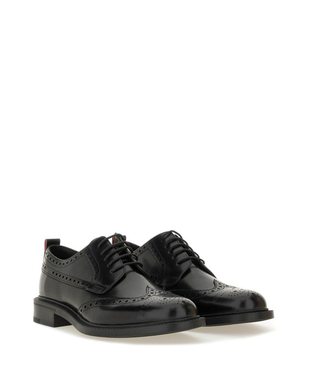 HUGO BOSS Черные кожаные лоферы, фото 2