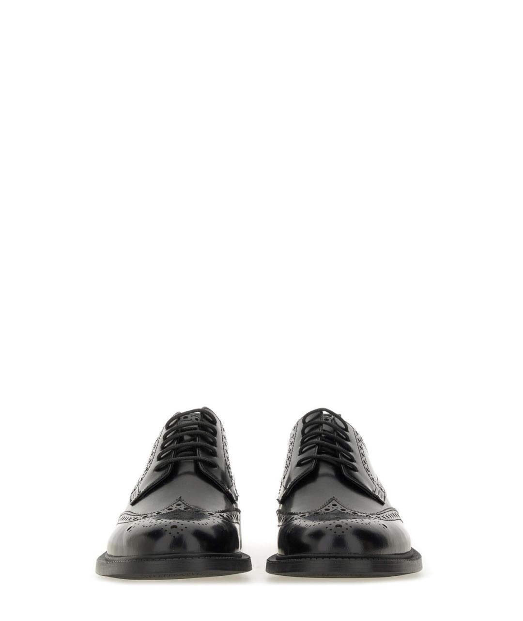 HUGO BOSS Черные кожаные лоферы, фото 4
