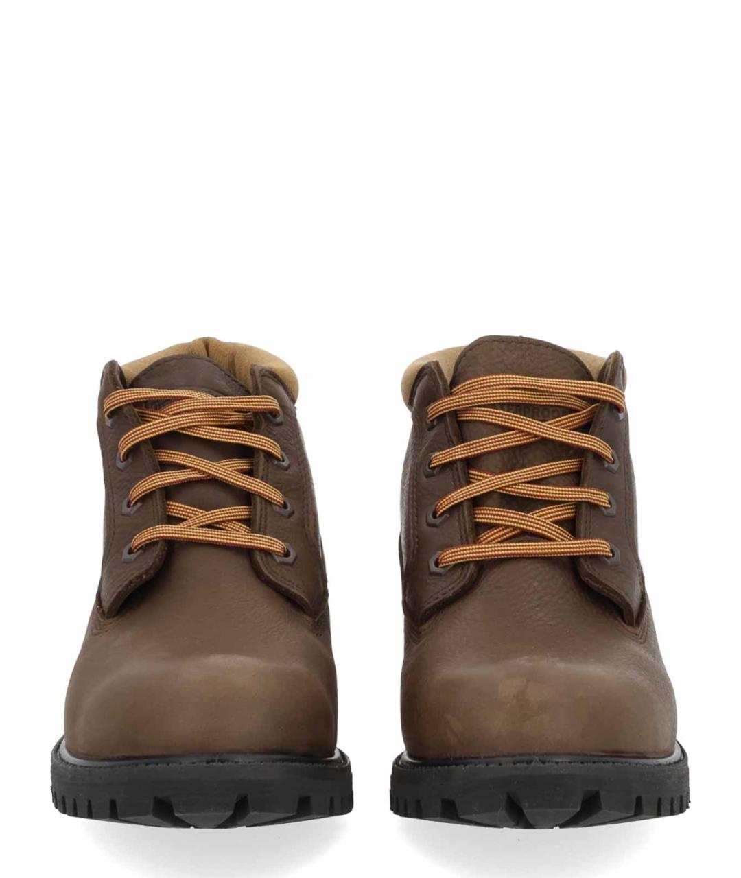 TIMBERLAND Коричневые кожаные высокие ботинки, фото 3