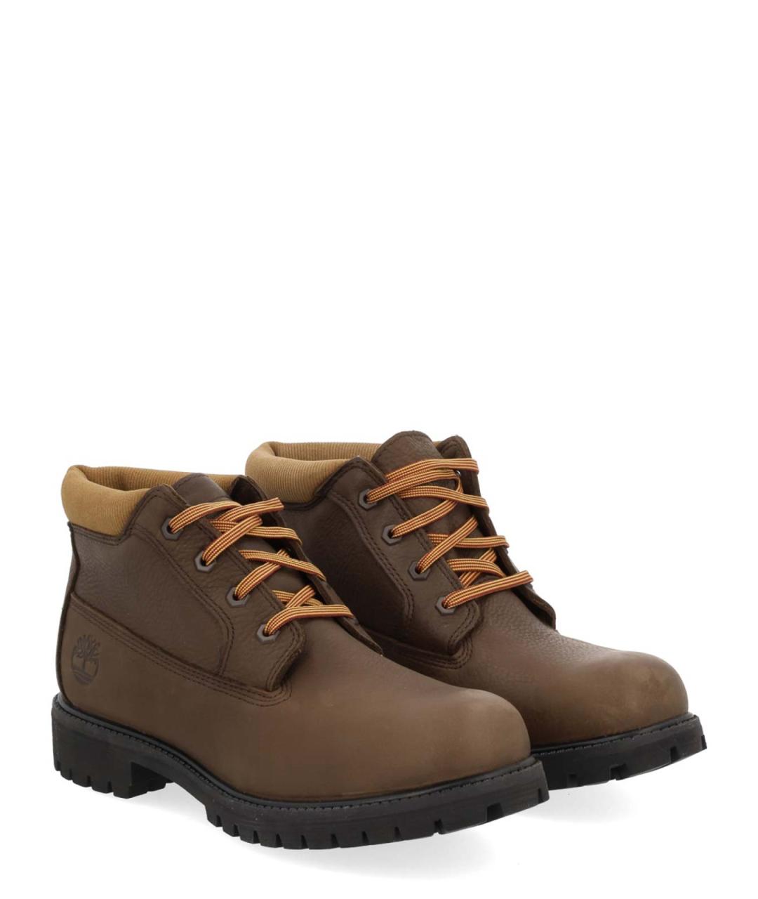 TIMBERLAND Коричневые кожаные высокие ботинки, фото 2
