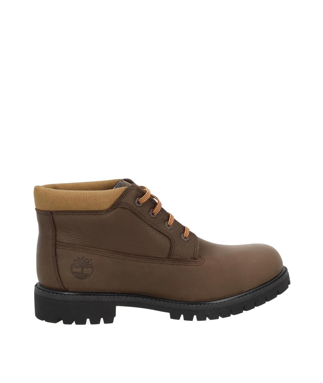 TIMBERLAND Коричневые кожаные высокие ботинки, фото 1