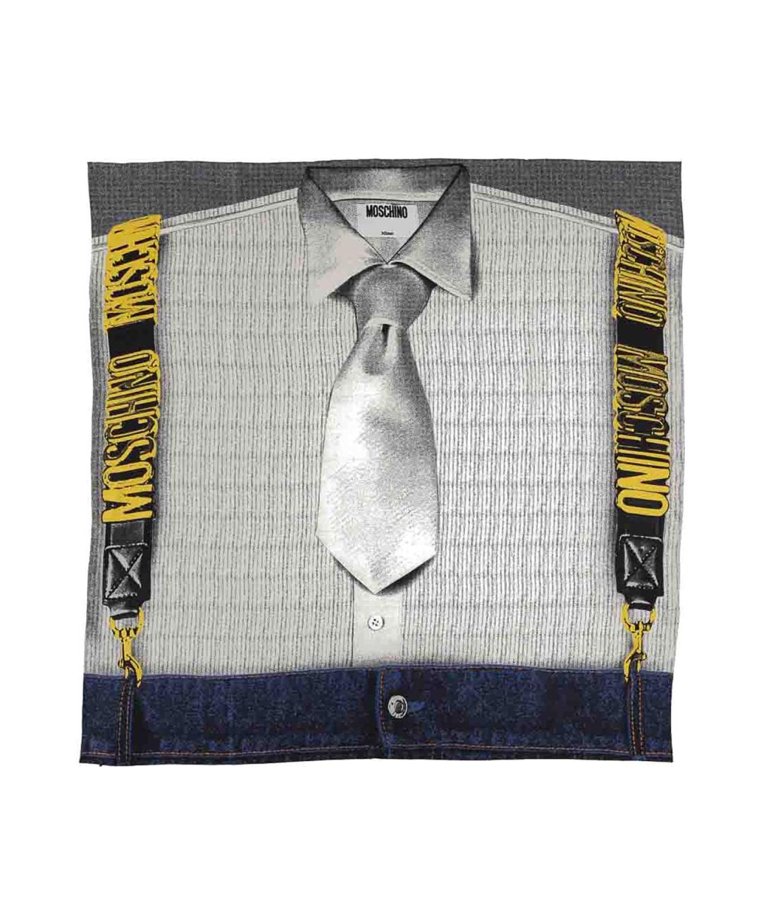 MOSCHINO Мульти шелковый шарф, фото 1