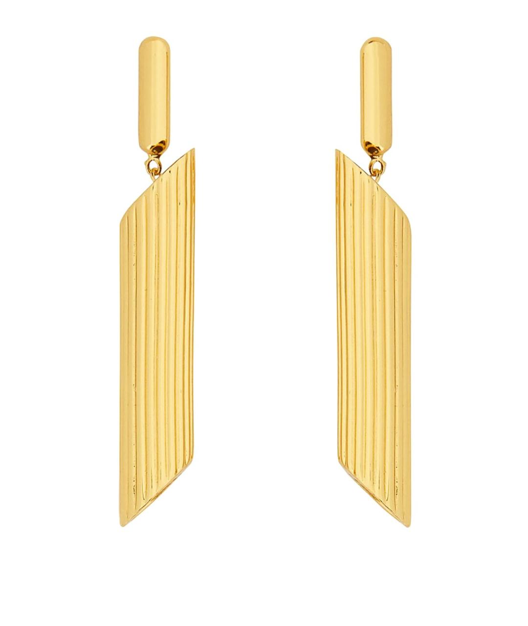 MOSCHINO Золотые латунные серьги, фото 1
