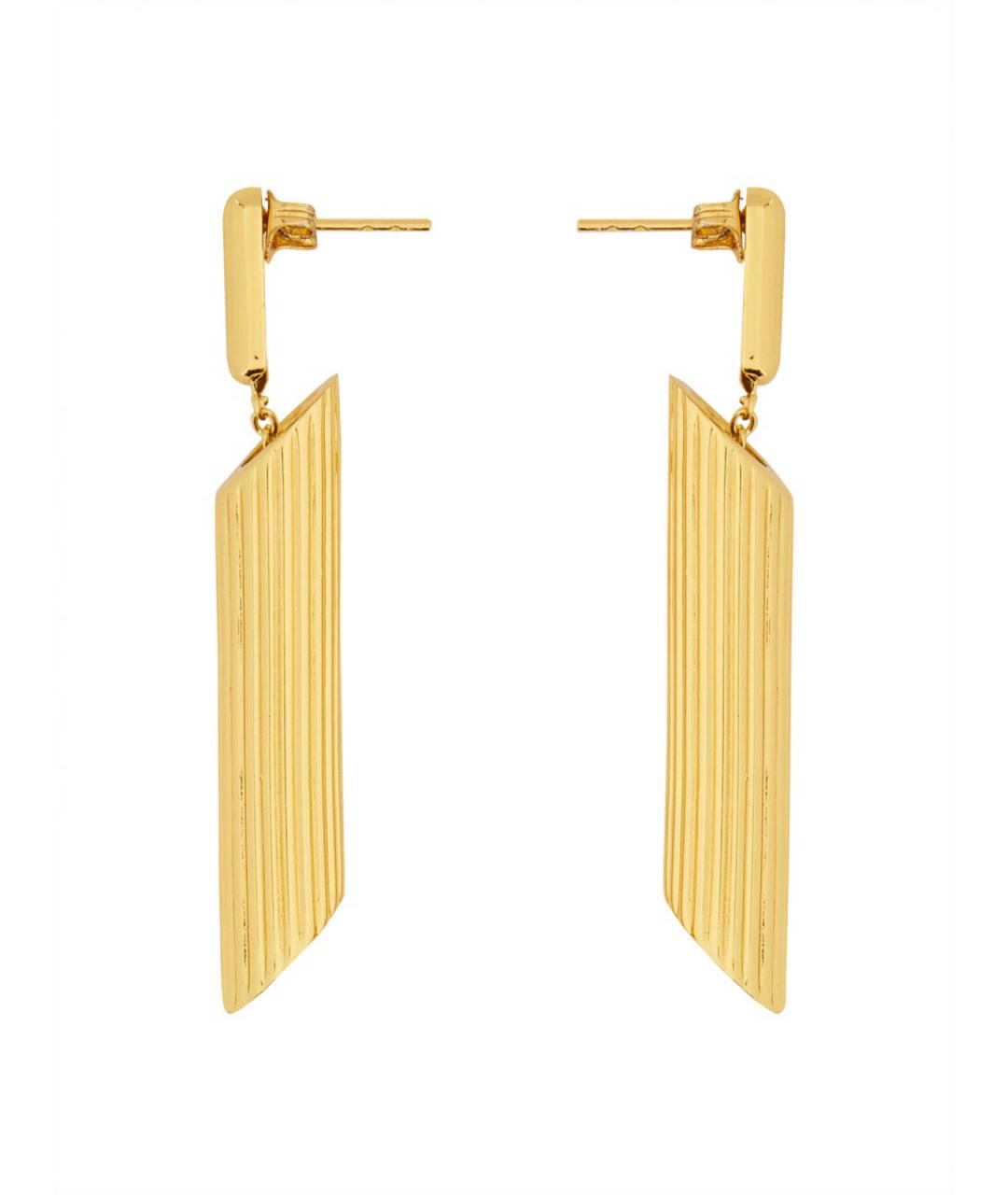 MOSCHINO Золотые латунные серьги, фото 2