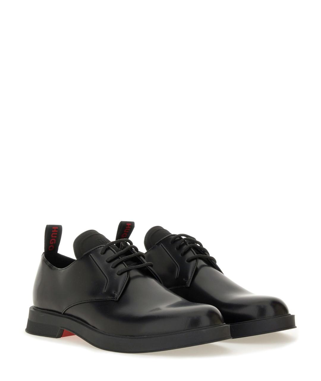 HUGO BOSS Черные кожаные лоферы, фото 2