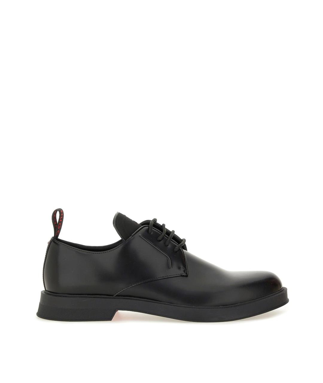 HUGO BOSS Черные кожаные лоферы, фото 1