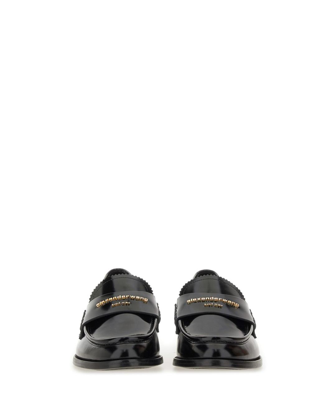 ALEXANDER WANG Черные кожаные лоферы, фото 4