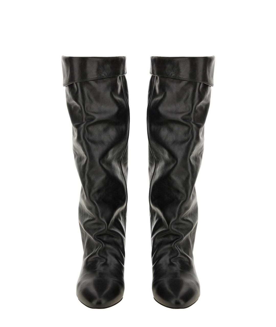 ISABEL MARANT Черные кожаные сапоги, фото 4