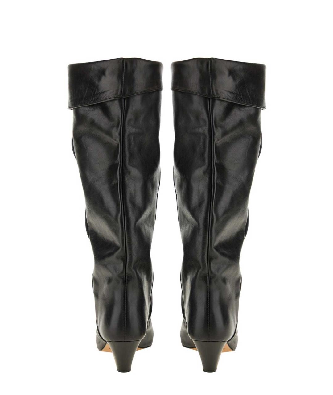 ISABEL MARANT Черные кожаные сапоги, фото 3