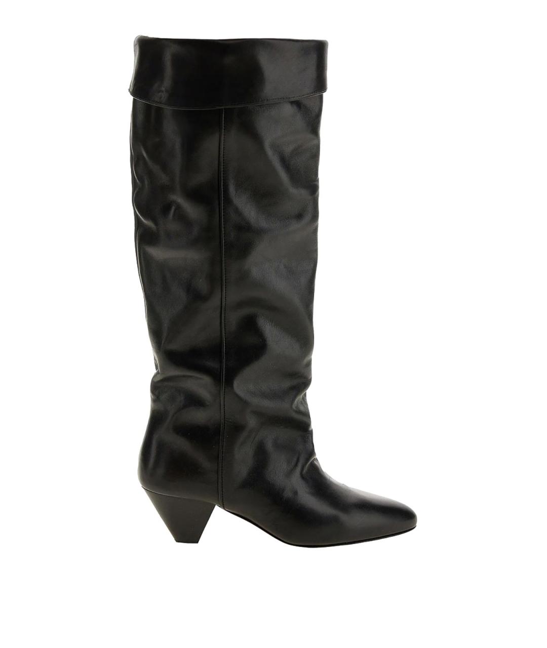ISABEL MARANT Черные кожаные сапоги, фото 5