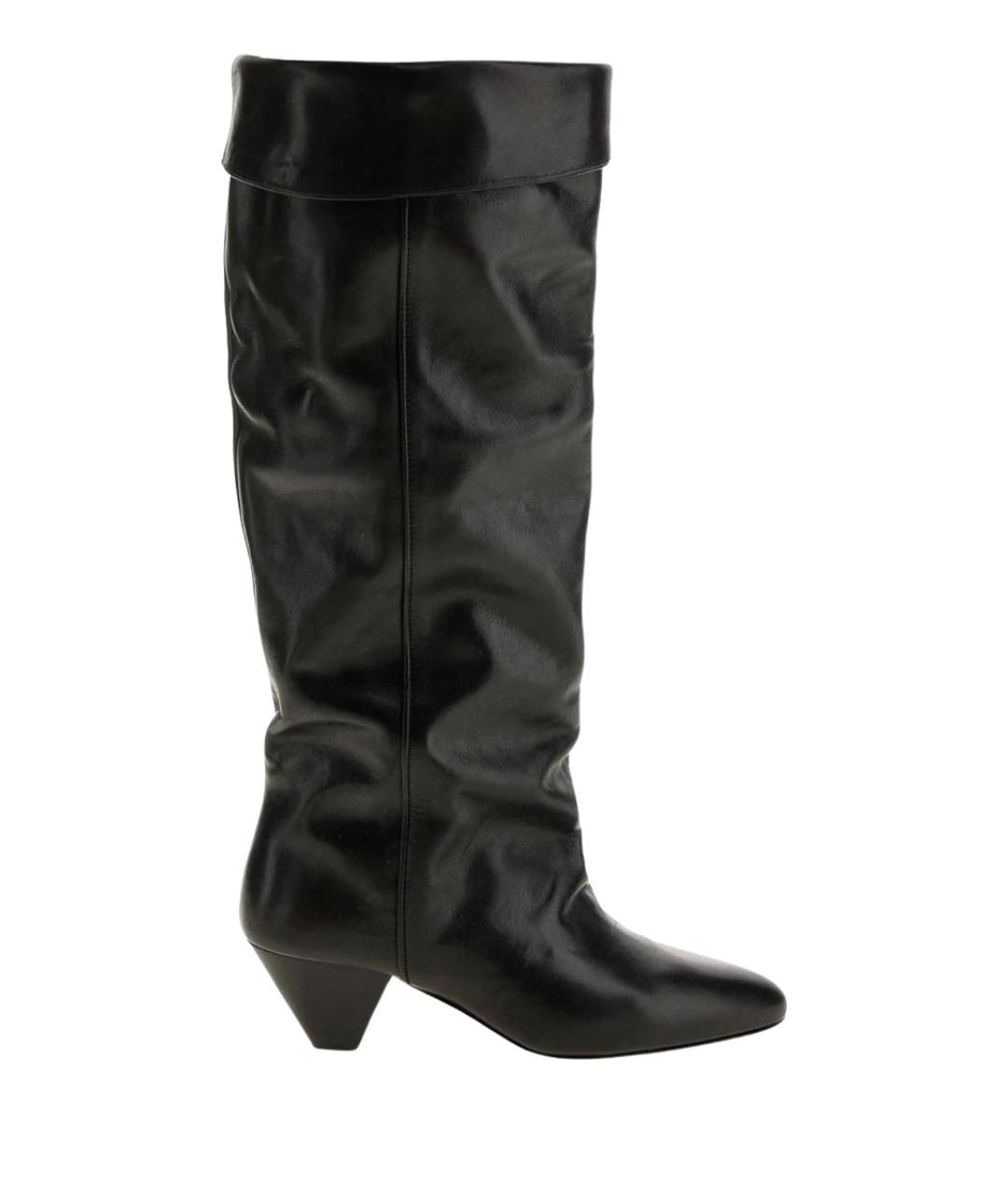 ISABEL MARANT Черные кожаные сапоги, фото 1