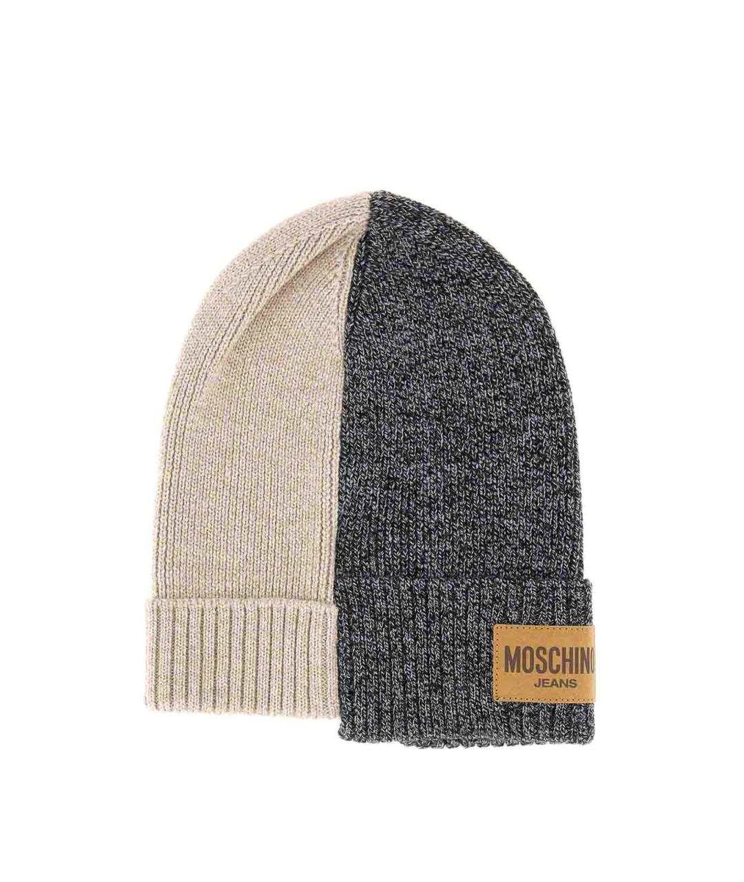 MOSCHINO JEANS Серая шерстяная кепка, фото 1