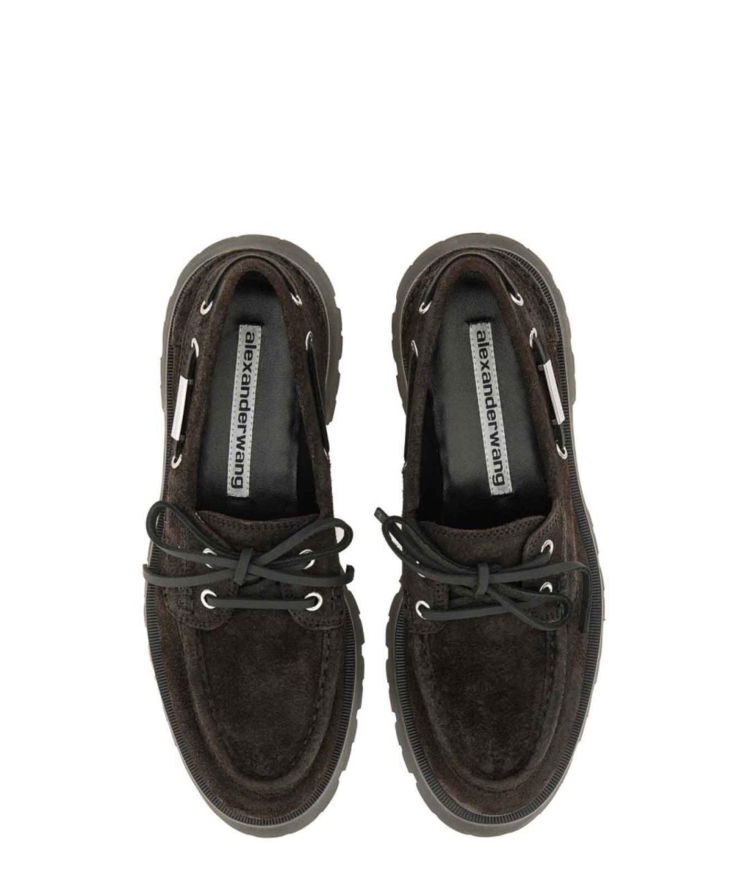 ALEXANDER WANG Коричневые кожаные лоферы, фото 6