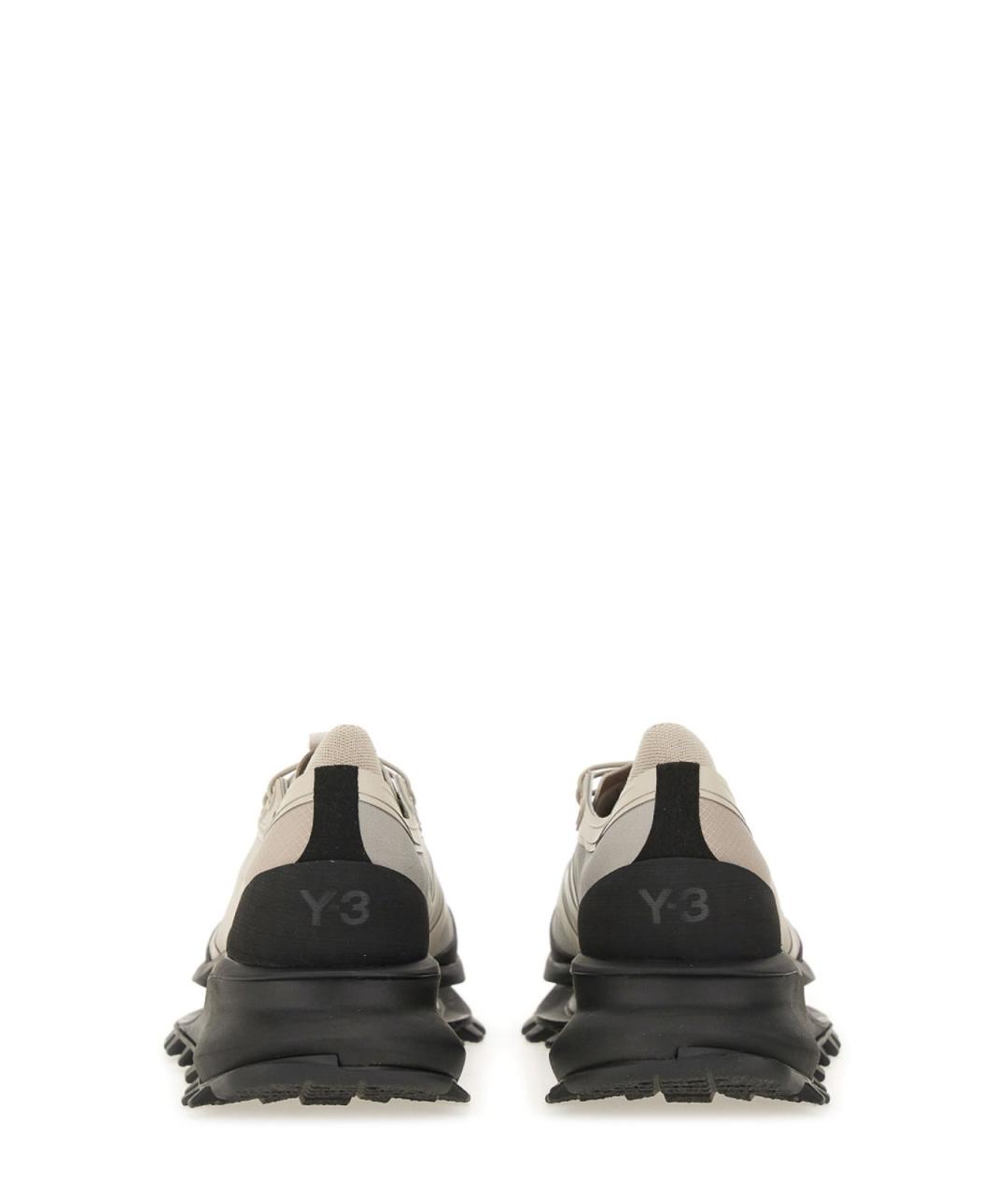 Y-3 Коричневые синтетические низкие кроссовки / кеды, фото 3