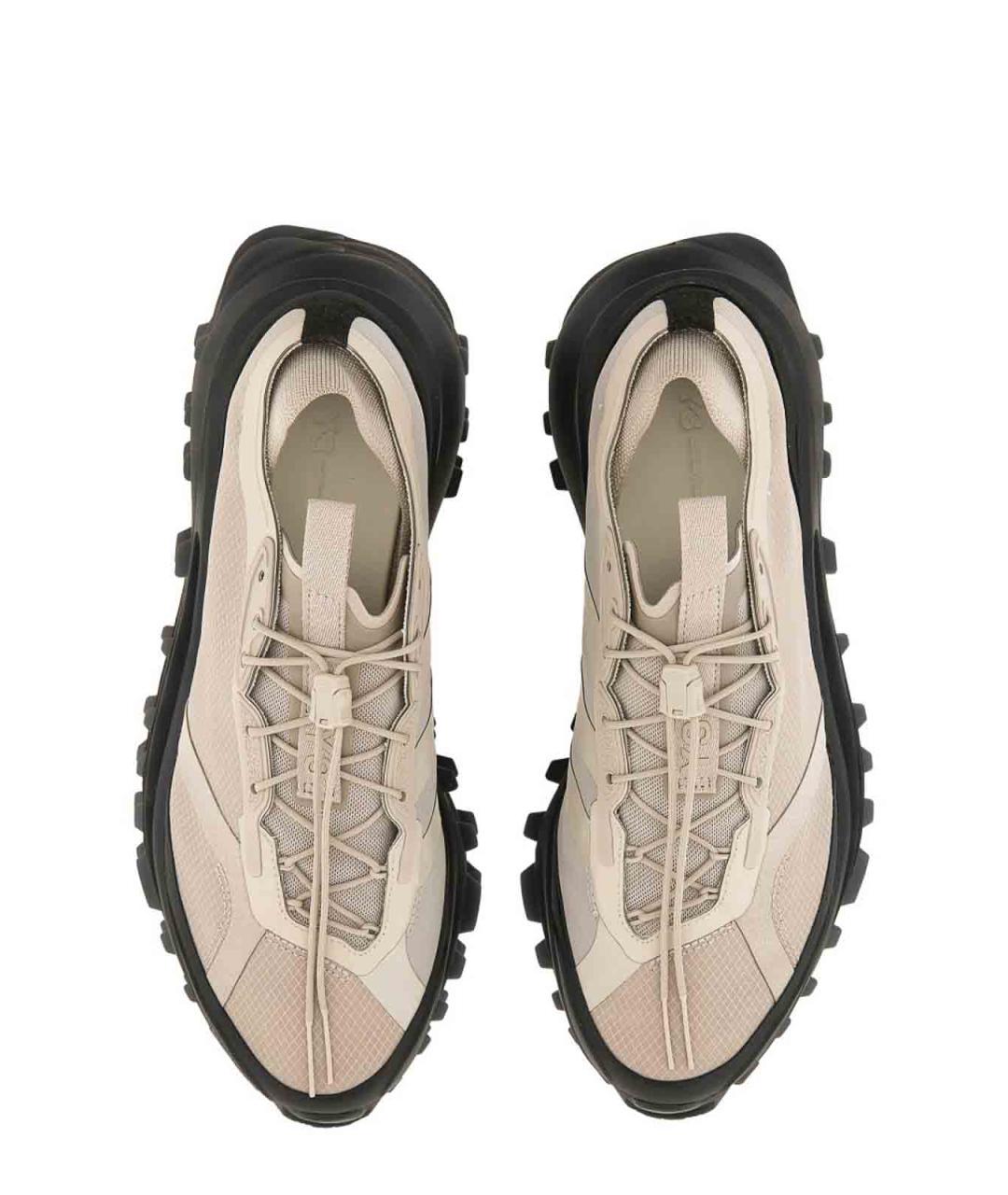 Y-3 Коричневые синтетические низкие кроссовки / кеды, фото 6
