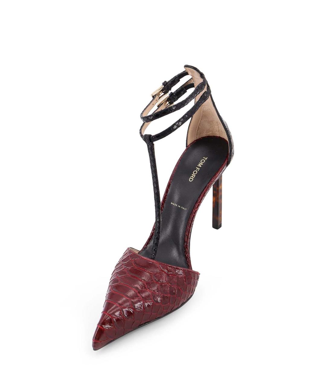 TOM FORD Красные кожаные туфли, фото 4