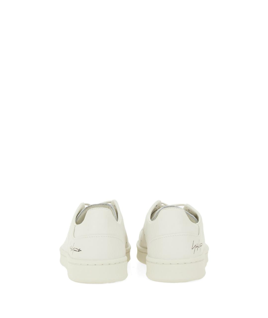 Y-3 Серые кожаные низкие кроссовки / кеды, фото 3