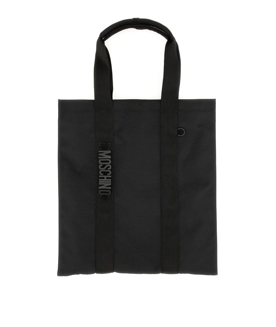 MOSCHINO Черная сумка тоут, фото 1