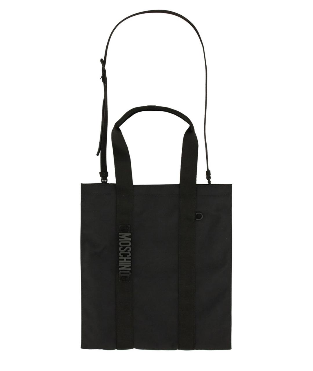 MOSCHINO Черная сумка тоут, фото 2
