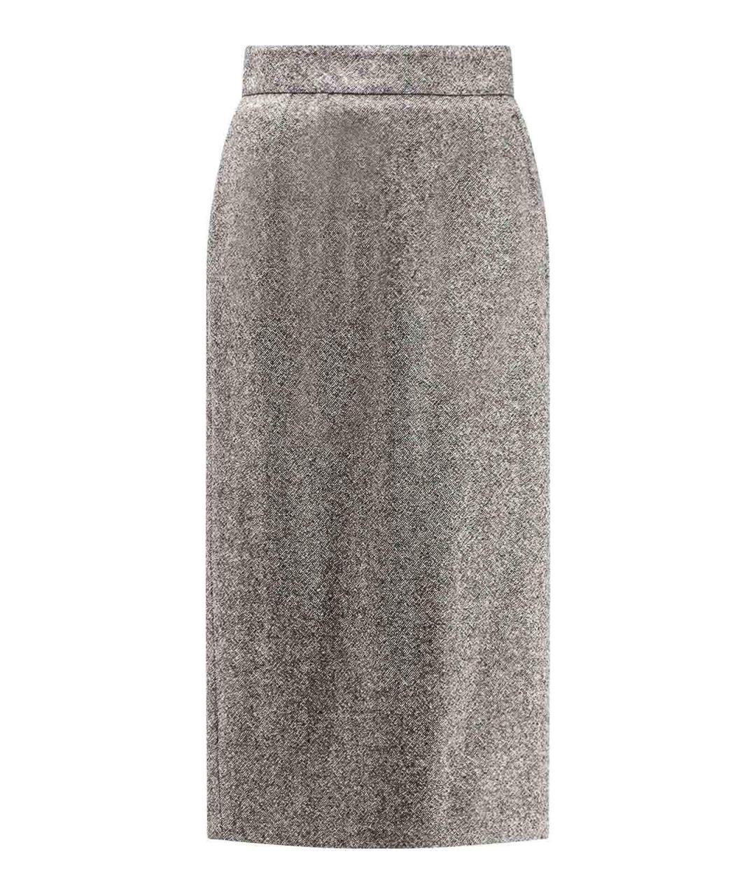DOLCE&GABBANA Мульти шерстяная юбка миди, фото 1