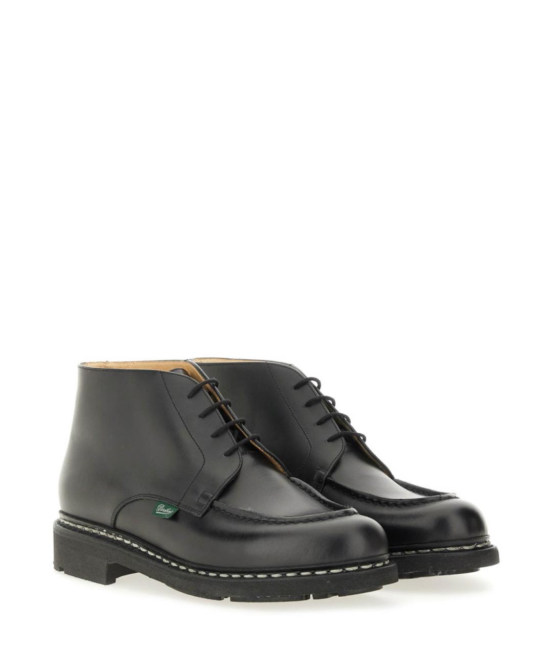 PARABOOT Черные кожаные высокие ботинки, фото 2