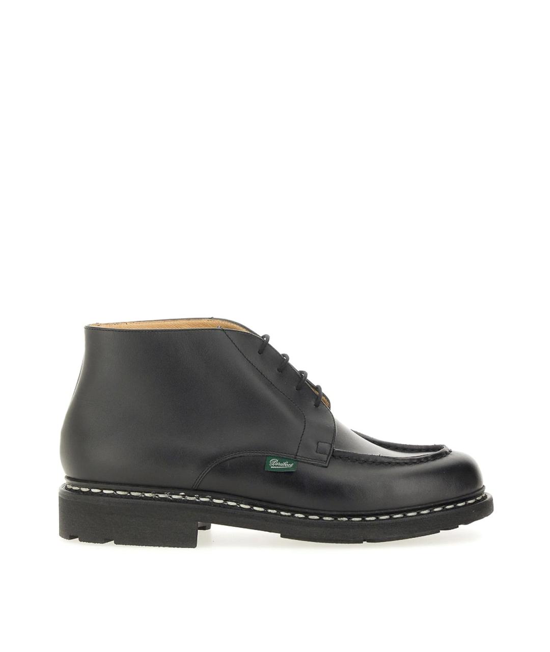 PARABOOT Черные кожаные высокие ботинки, фото 1
