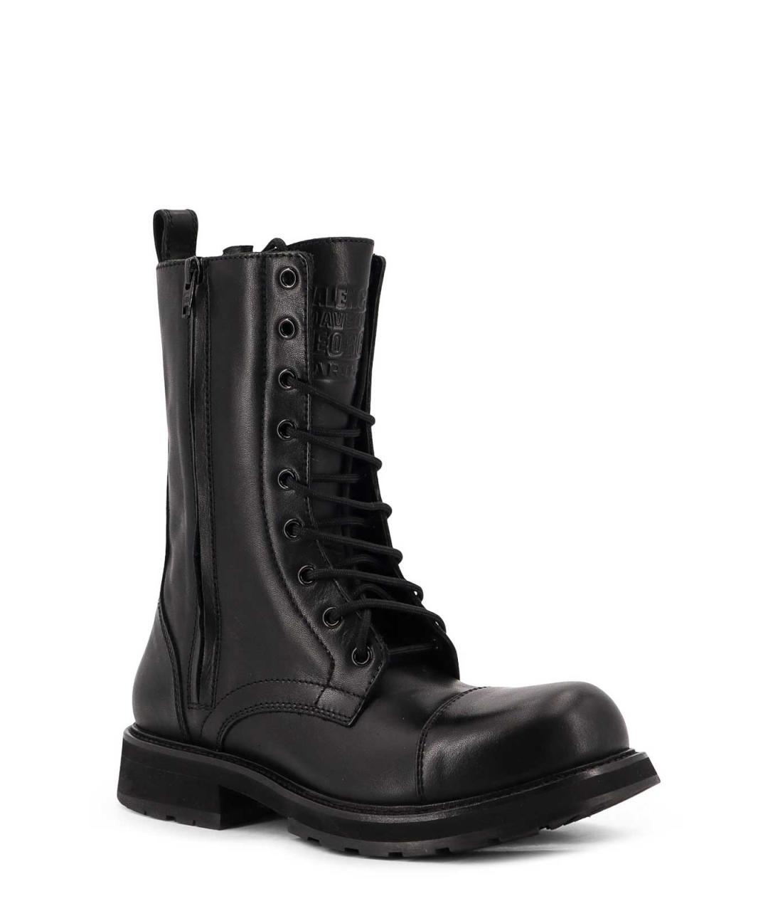 BALENCIAGA Черные кожаные сапоги, фото 2