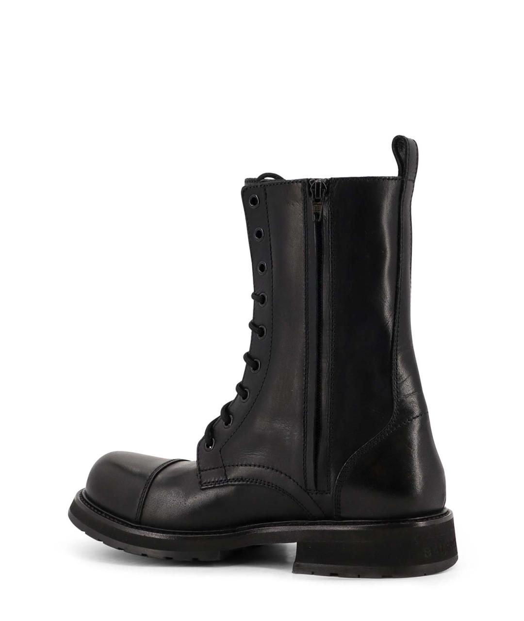 BALENCIAGA Черные кожаные сапоги, фото 3