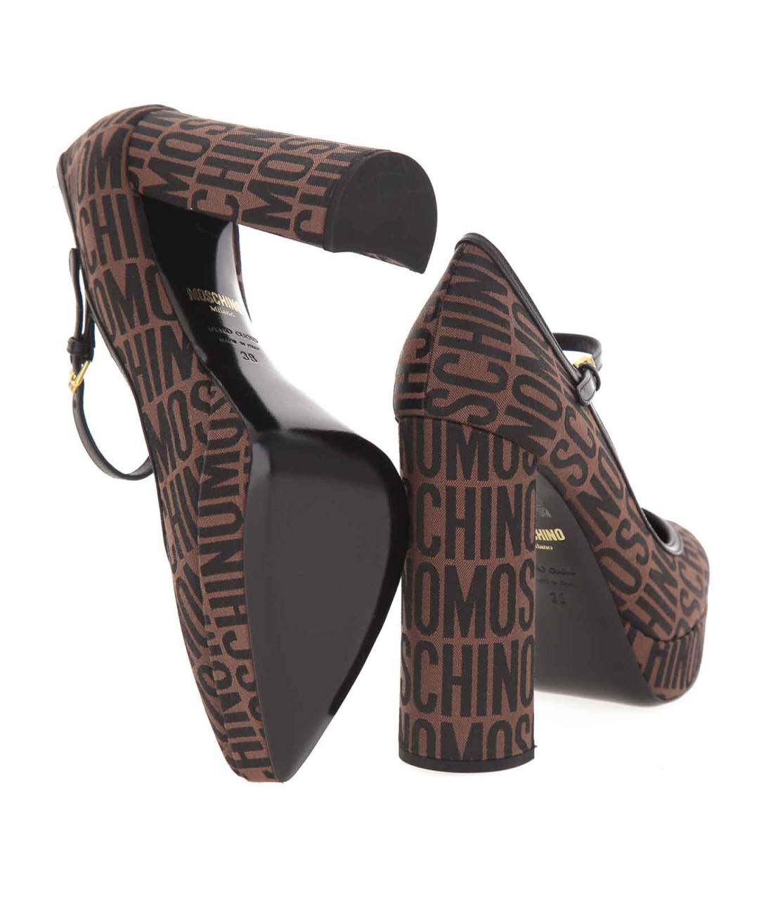 MOSCHINO Мульти синтетические туфли, фото 4