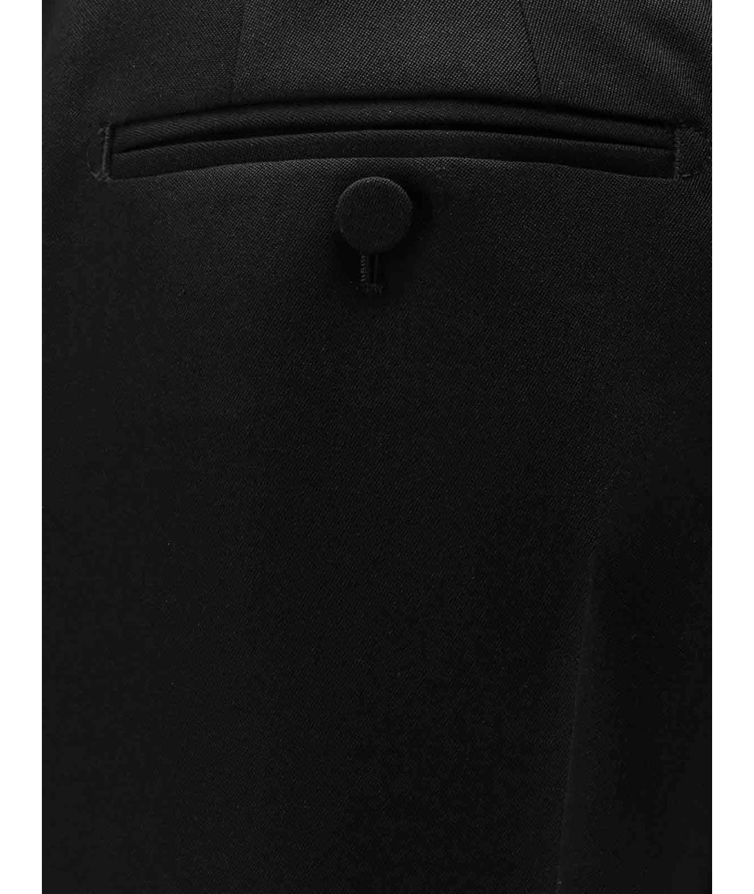 TOM FORD Черные шерстяные прямые брюки, фото 3