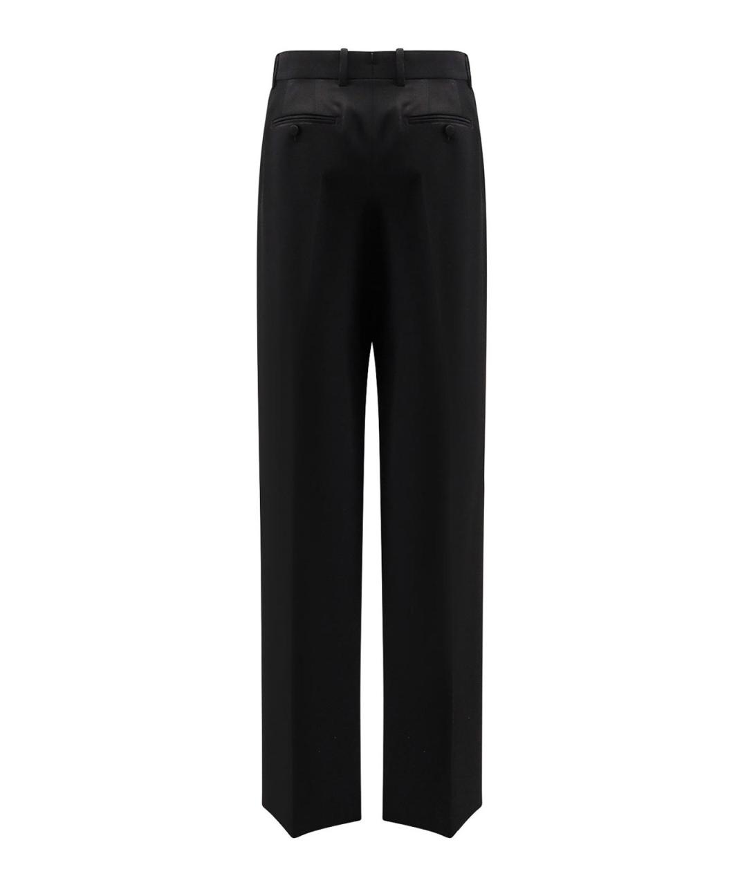 TOM FORD Черные шерстяные прямые брюки, фото 2