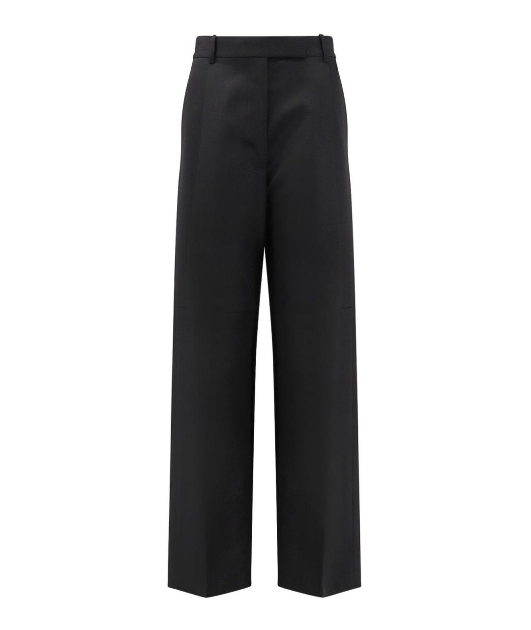 TOM FORD Черные шерстяные прямые брюки, фото 1