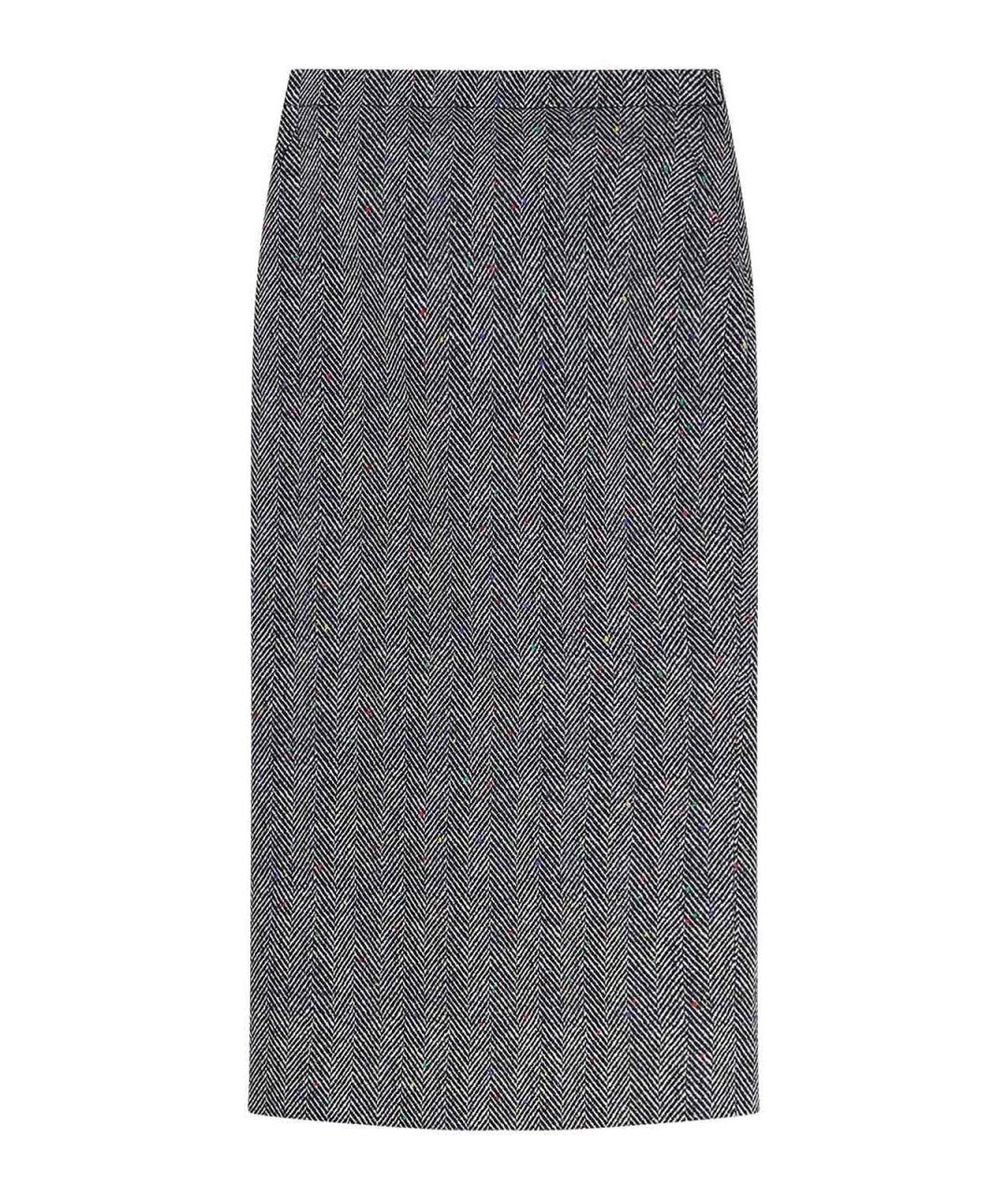 GIVENCHY Серая хлопковая юбка миди, фото 1